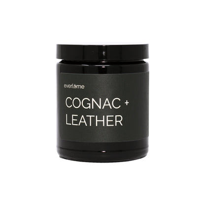 Cognac + Leather Candle