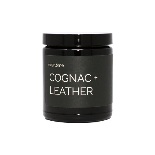 Cognac + Leather Candle