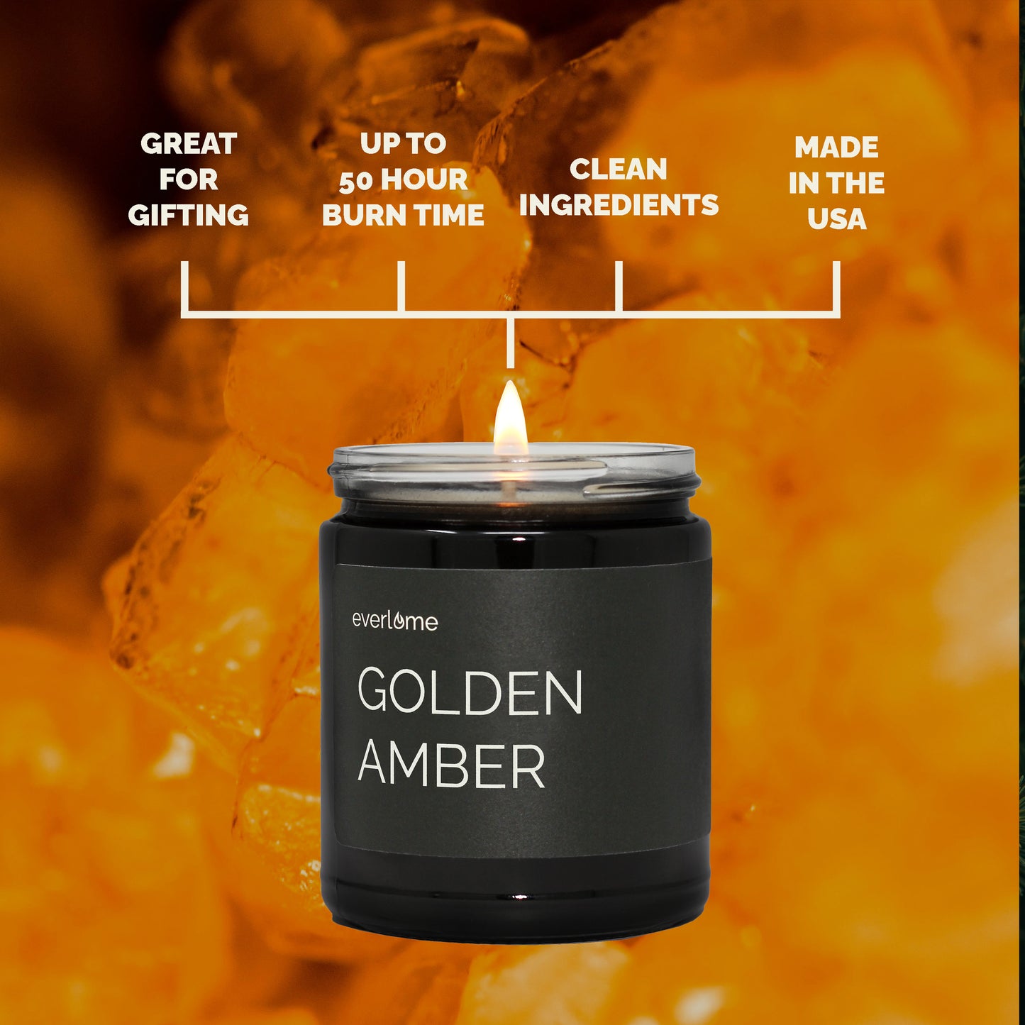 Golden Amber Candle