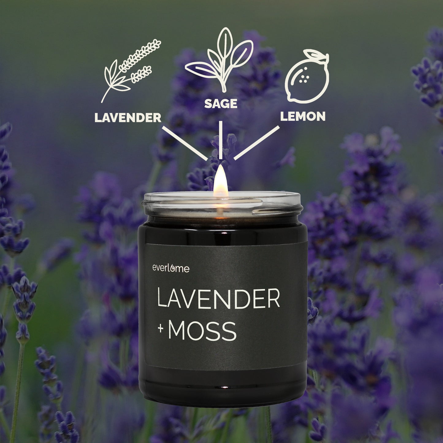 Lavender + Moss Candle