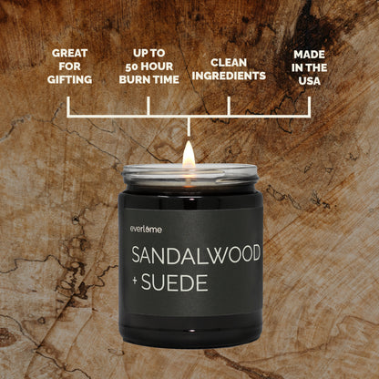 Sandalwood + Suede Candle