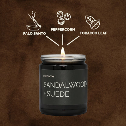 Sandalwood + Suede Candle