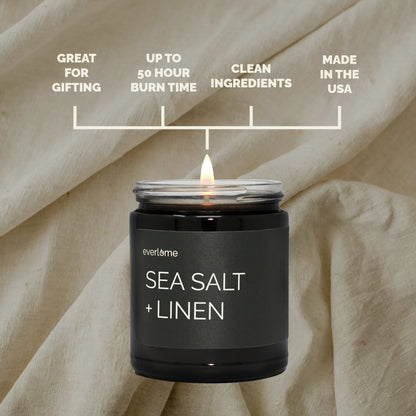 Sea Salt + Linen Candle